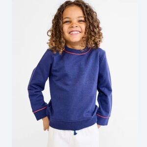 Cat & Jack Navy Blue Sweater‎ with Pink Trim Size 2T